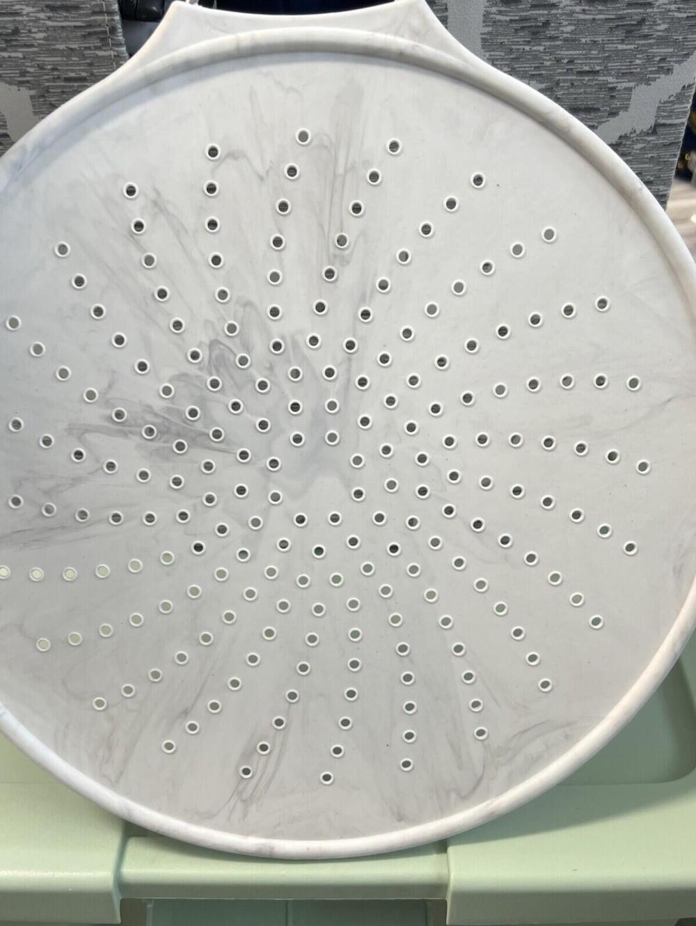 Art & Cook 12" Silicone Splatter Screen White/Marble